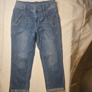 New York & Company Blue Ankle Jeans